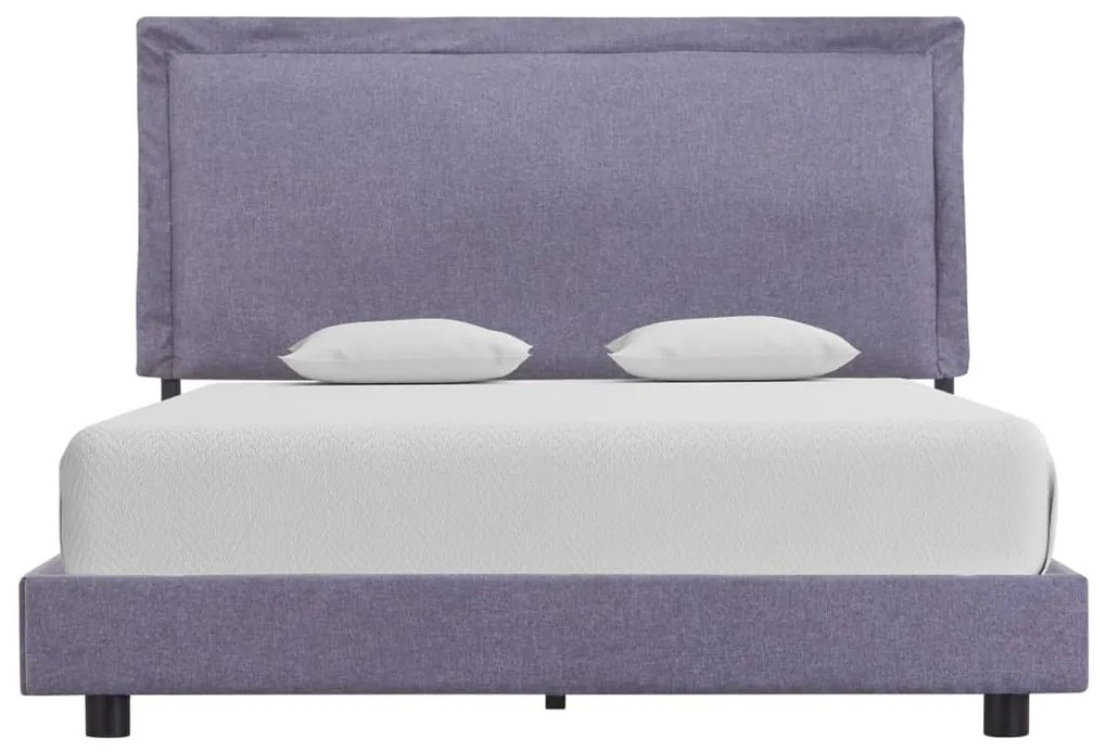 280987 vidaXL Cadru de pat, gri deschis, 120 x 200 cm, material textil