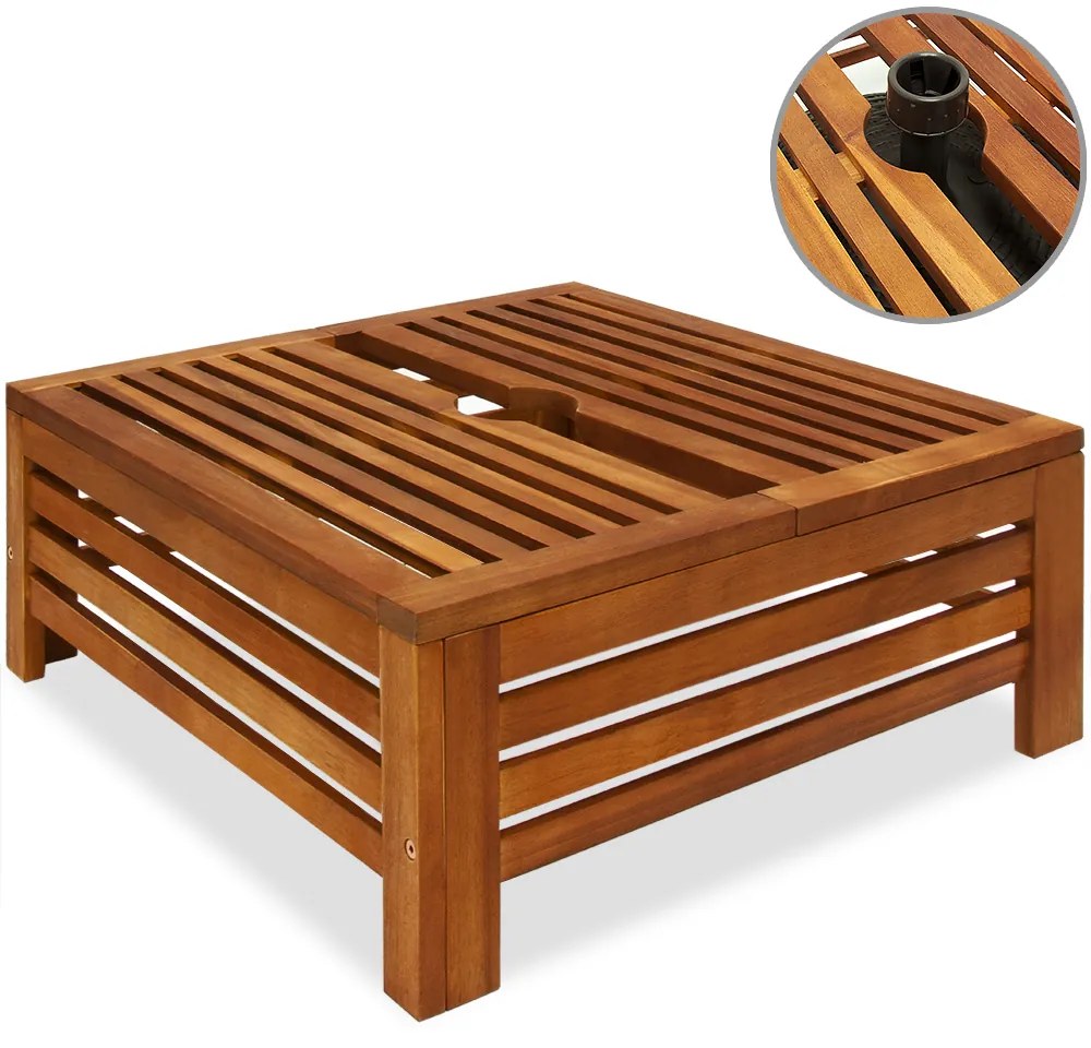 Deuba Husa suport pentru umbrela 62x62x26cm - salcam