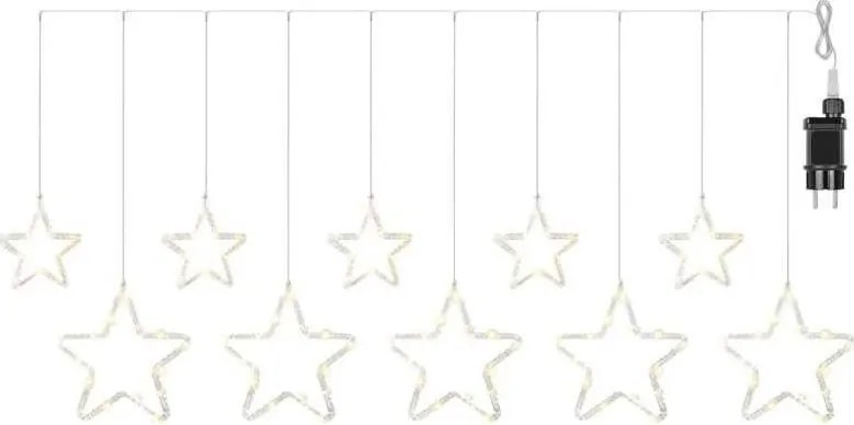 Ghirlandă LED pentru exterior 125xLED/1,9m IP44 alb cald
