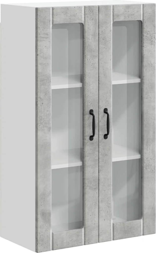 vidaXL Dulap suspendat de bucătărie Gri din beton 60 x 31 x 100 cm