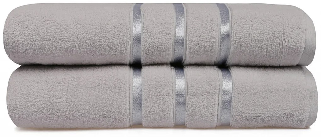 Set 2 Prosoape de Baie Dolce, 70x140 cm, 100% Micro Bumbac, 560 gsm, Bej Cacao cu Lapte
