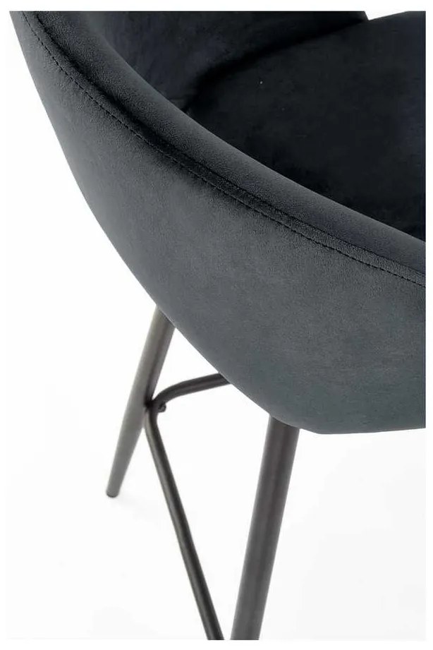 Scaun de bar Barnes, negru