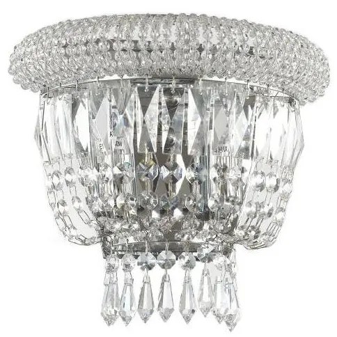 Aplică de cristal Ideal Lux DUBAI 2xE14/28W/230V crom lucios