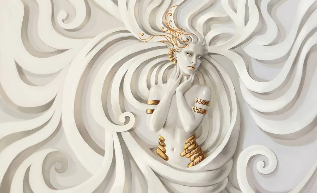 Fototapet - Zeiță în relief (254x184 cm)