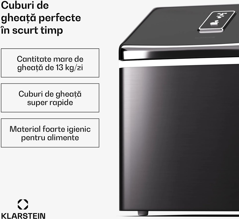Klarstein Clearcube, mașină pentru cuburi de gheață