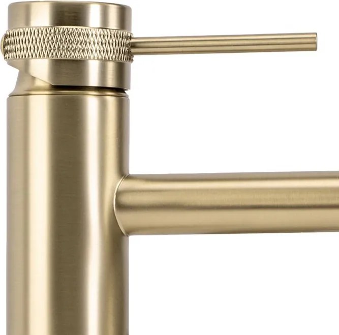 Baterie pentru baie Rea Lungo Grip auriu periat