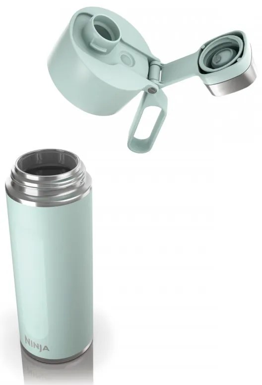 Termos Ninja DW2401EUUKMT, 700 ml, Potrivit pentru bauturi carbogazoase, Izolatie tripla, Fara BPA, Mentinere cald pana la 8h, Mentinere rece pana la 24h, Verde menta