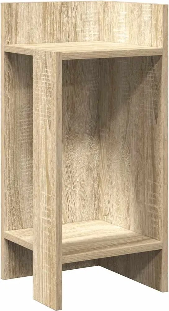 vidaXL Masă laterală cu poliță Stejar Sonoma 25,5x27x60 cm