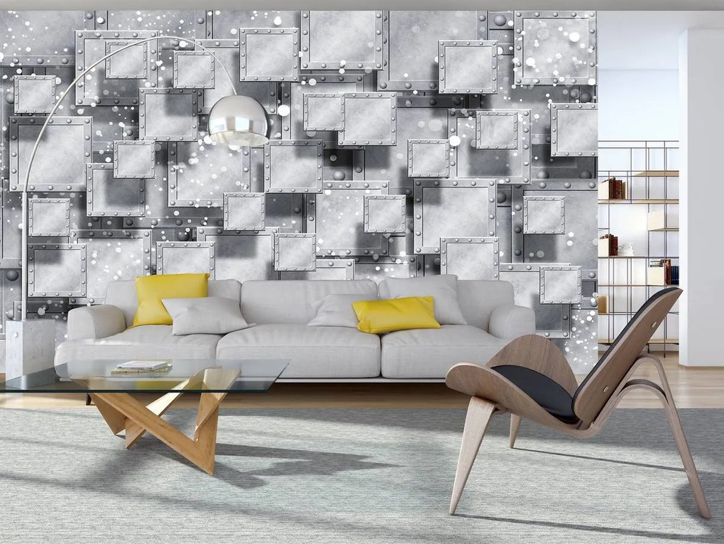 Fototapet - Abstracție gri (152,5x104 cm)
