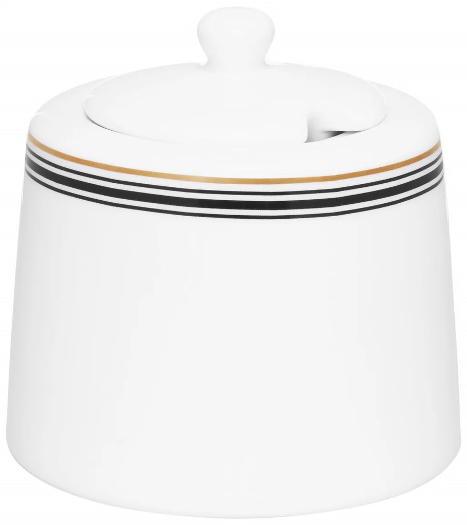 Zaharnita cu capac portelan 300ml, Art Deco