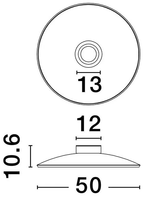 Plafoniera LED design ambiental Esti maro inchis