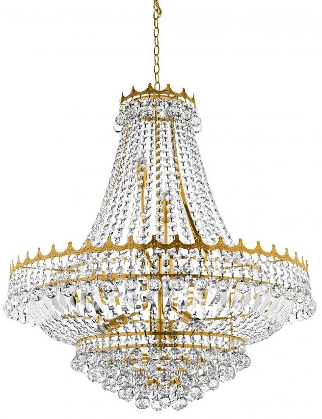 Lustra XXL cristal casa scarii design LUX Versailles 13L 9112-82GO SRT