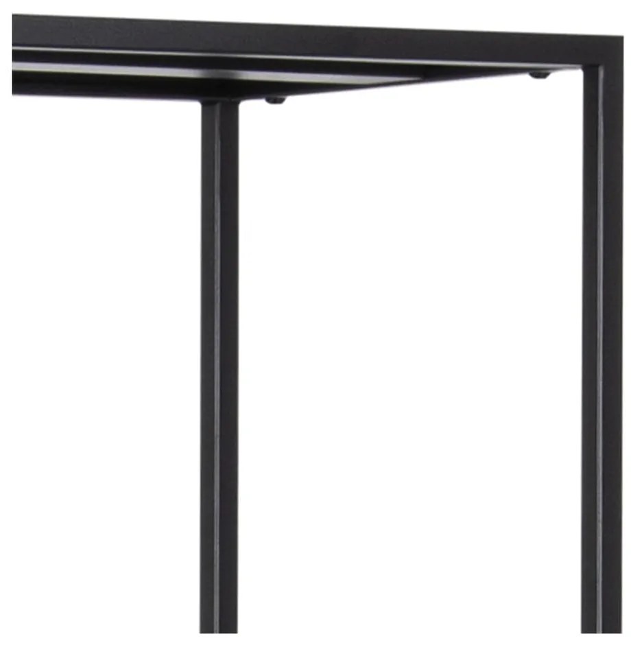 Bibliotecă neagră din metal 70x185 cm Newcastle – Actona