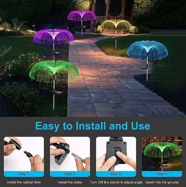 Iluminat decorativ în 7 culori - LUMIPALM