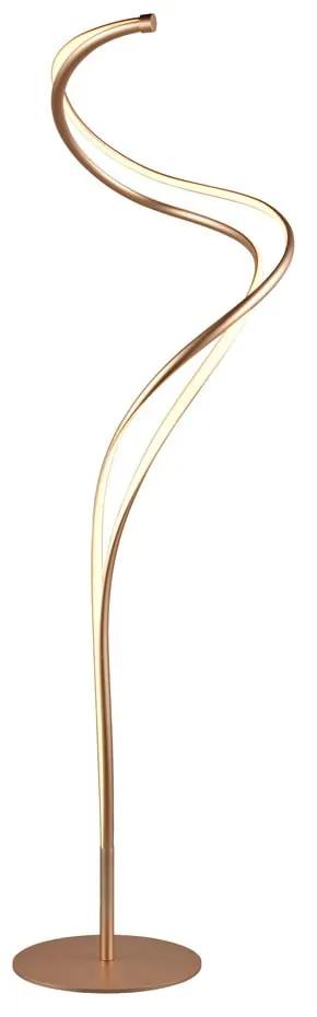 Lampadar auriu LED cu abajur din metal (înălțime 160 cm) Nala – Trio Select