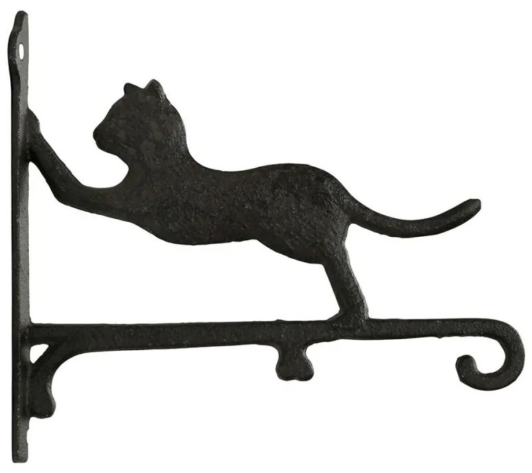 Cuier de perete decorativ, din fonta, L26 cm, Le Chat