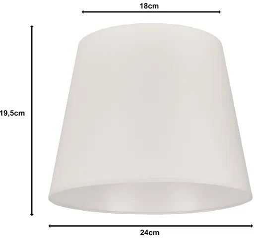Duolla - Abajur lampă de birou CLASSIC M E27 pr. 24 cm crem