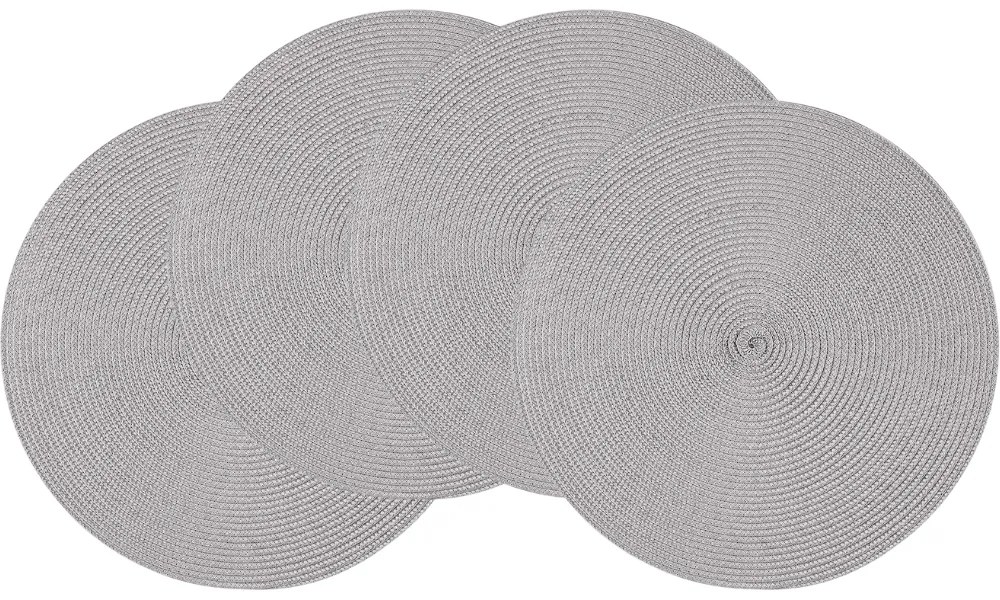 Suport de farfurie Altom Straw grey, diam. 38 cm, set de 4 buc.