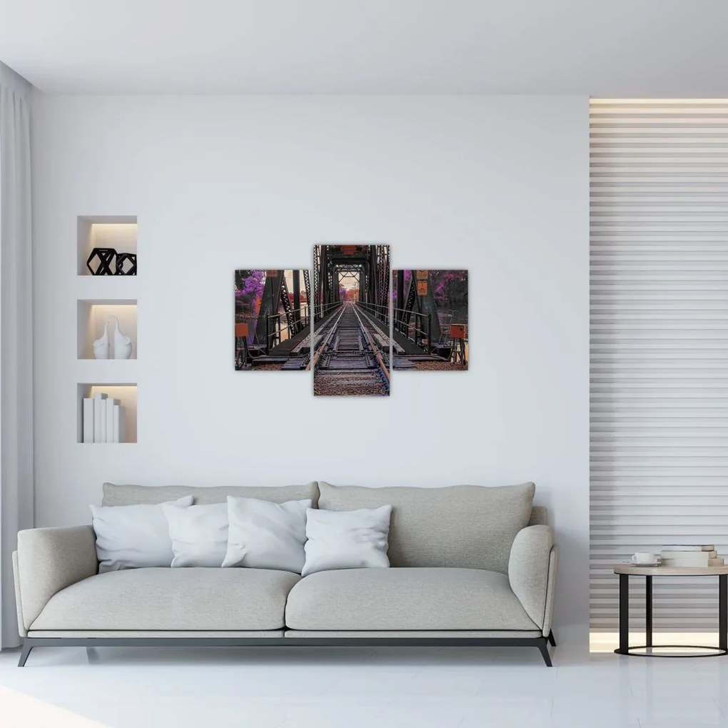 Tablou cu pod de cale ferată (90x60 cm)
