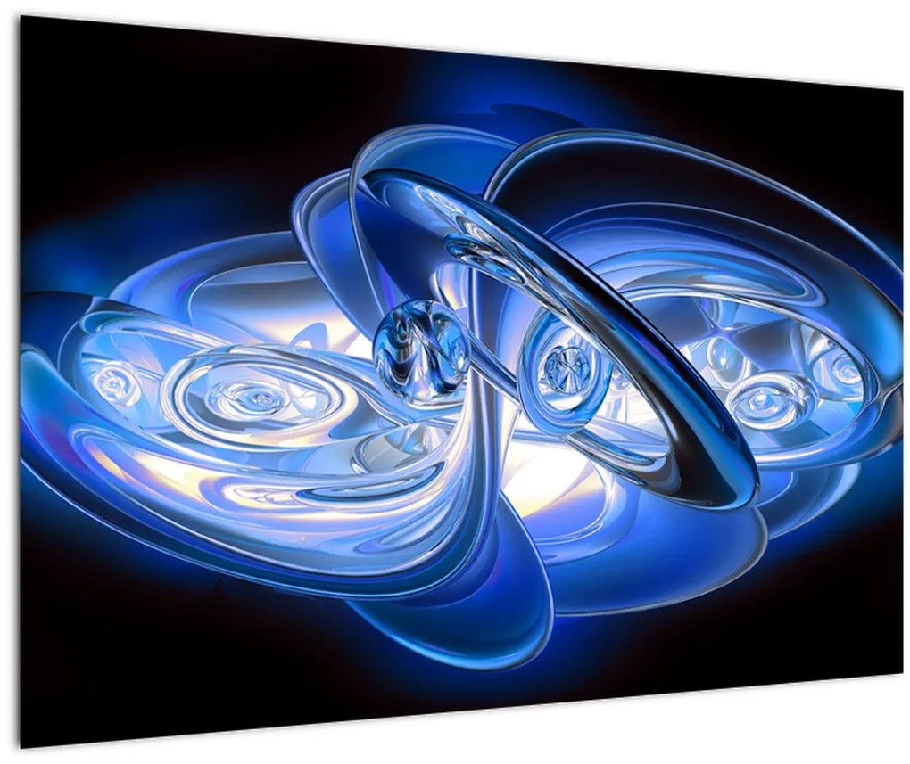 Tabloul abstract albastru (90x60 cm)