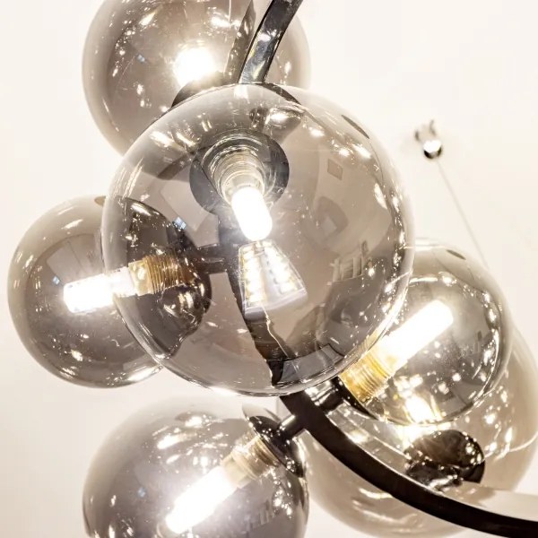 Lustră LED pe cablu Brilagi MILLA 15xG9/3W/230V crom lucios/fumuriu