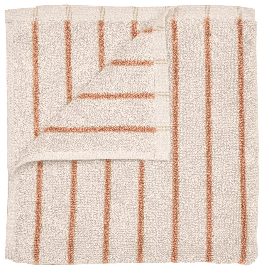 Prosop portocaliu/bej din bumbac organic din frotir 30x50 cm Arto – Blomus