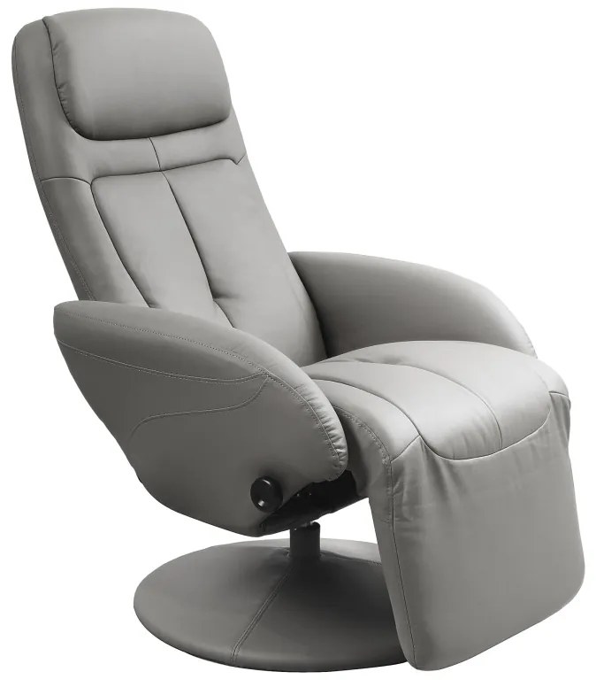 Fotoliu recliner tapitat Optima gri - H 84-101 cm
