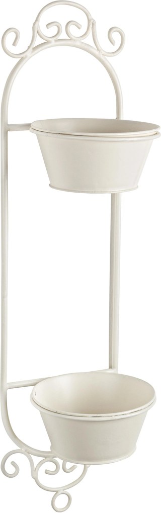 Suport fier forjat suspendabil 2 ghivece 17 cm x 17 cm x 68h