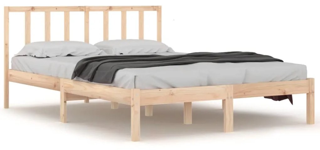 3105066 vidaXL Cadru de pat, 120x200 cm, lemn masiv de pin