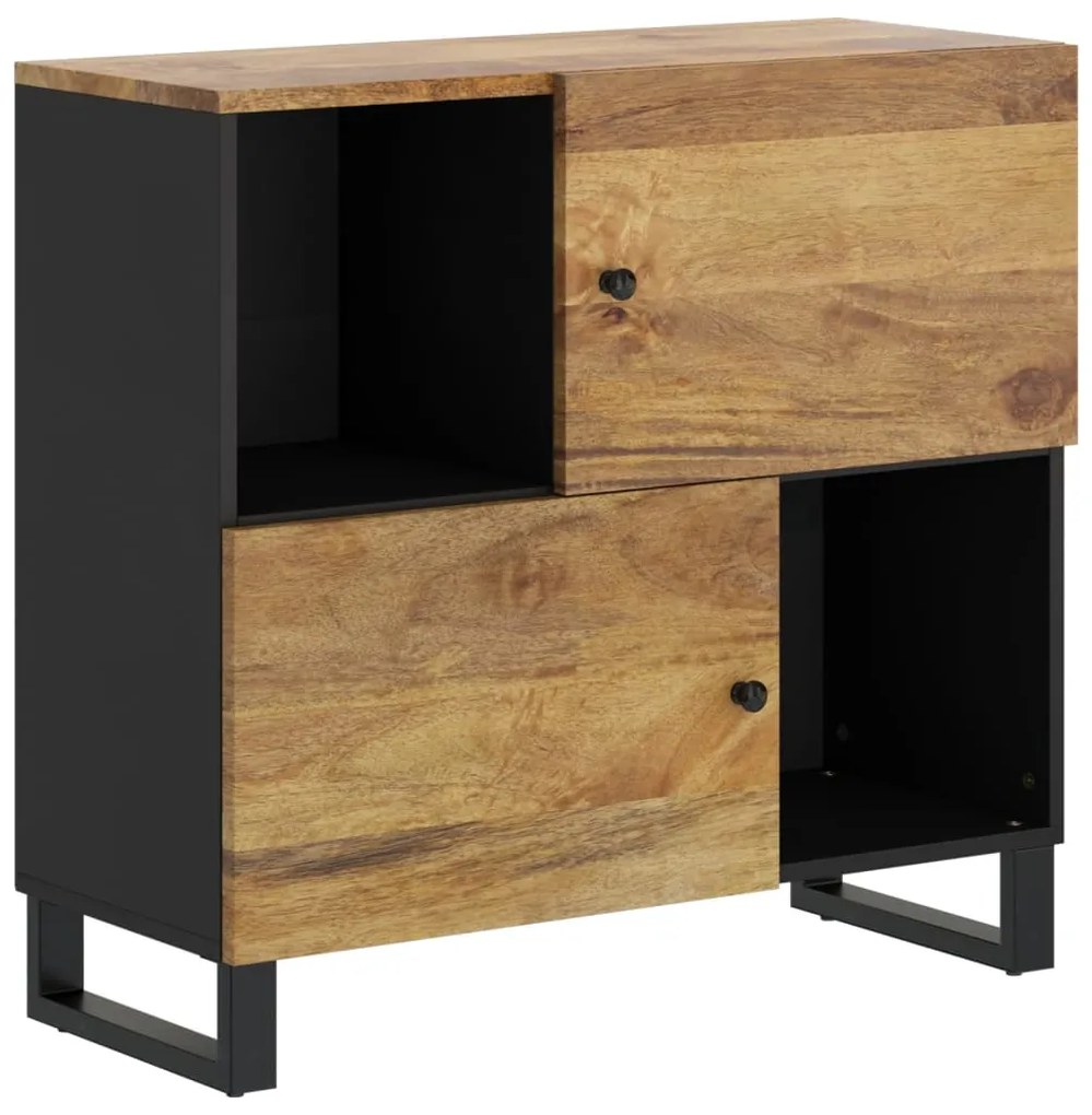 352924 vidaXL Servantă cu 2 uși, 80x33x75 cm, lemn masiv de mango