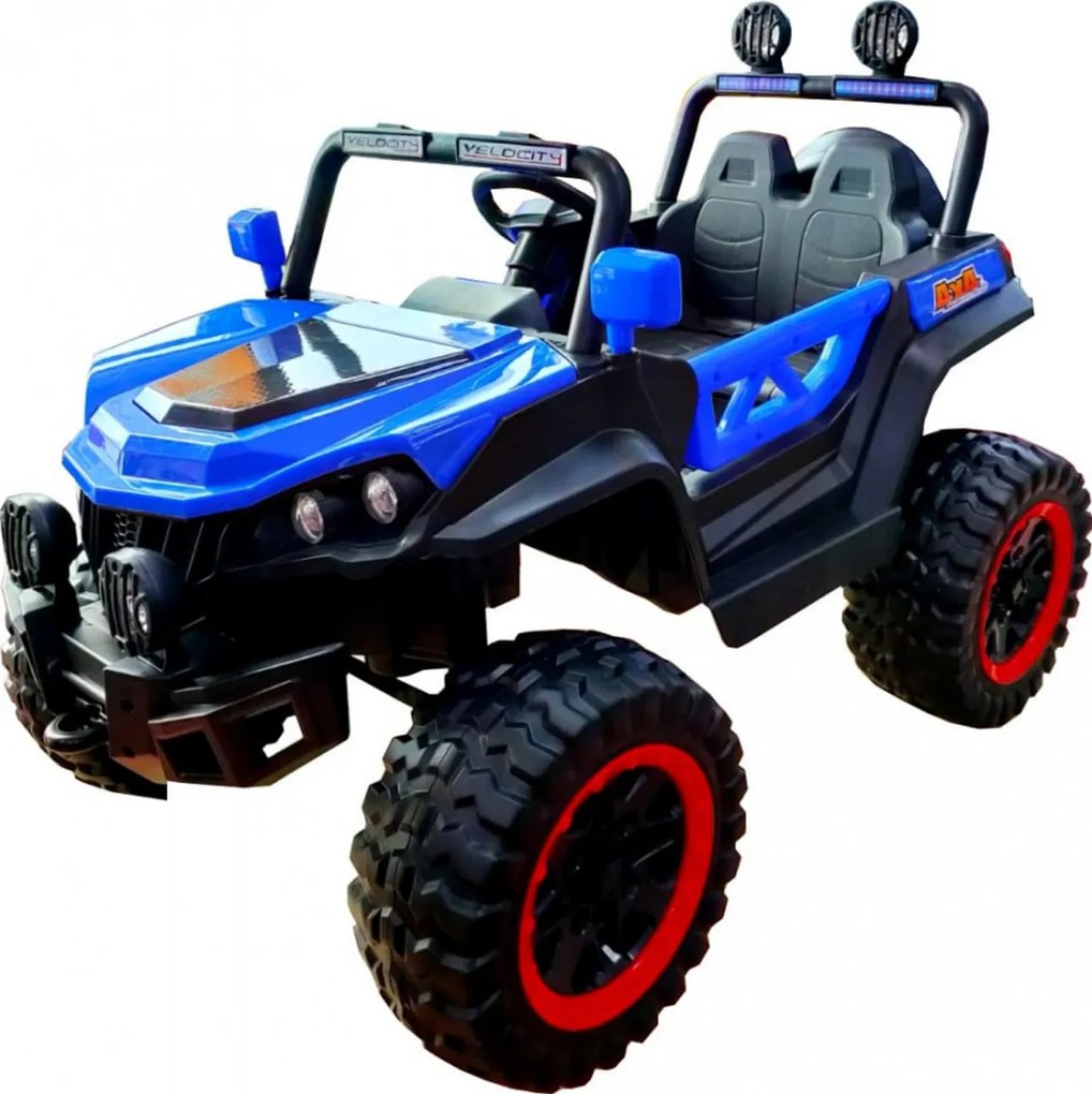 Masinuta Electrica cu acumulator pentru copii NOVOKIDS™ M-Buggy UTV, Cu faruri luminoase, Roti din cauciuc EVA, Telecomanda, 3-9 ani , max 30 kg ,