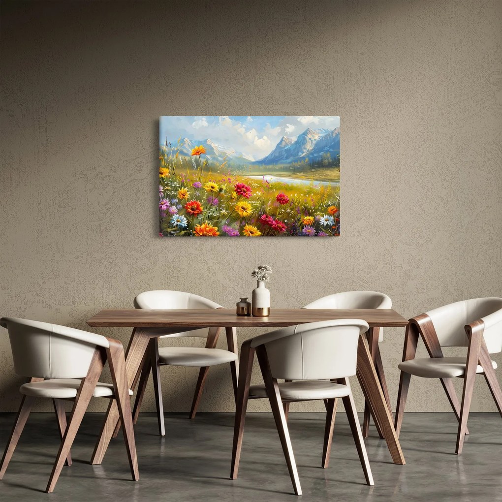Tablou - Peisaj pictat (90x60 cm)