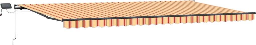 vidaXL Cortina Retractabilă galben și portocaliu 600 ×300 cm țesătură
