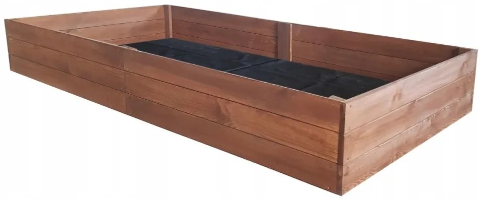 Pat din lemn natural impregnat 200 x 100 x 27 cm