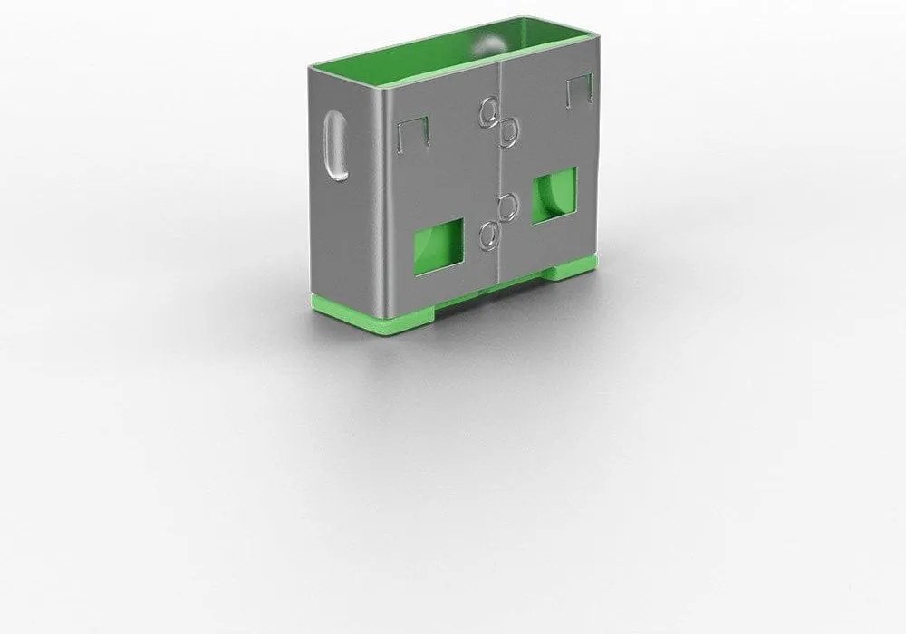 Lindy 10 USB Port Locks GREEN no Key