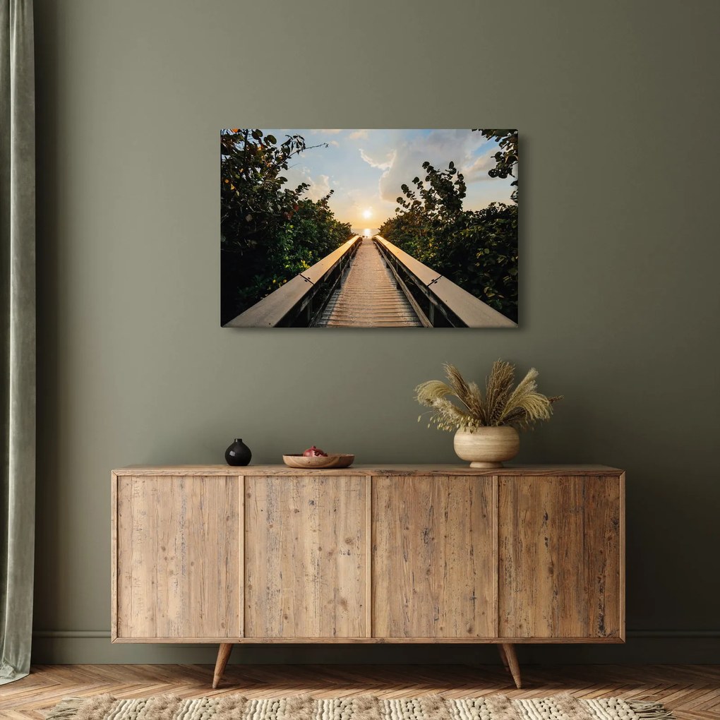 Tablou - drum spre soare (90x60 cm)