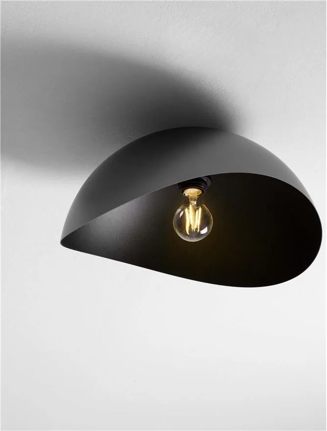 Lustra aplicata design decorativ OPSI negru D-40cm