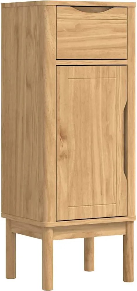 vidaXL Dulap de Baie cu sertar FLORO Maroniu cerat 35 x 30 x 90 cm