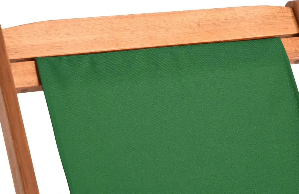 Șezlong de grădină SIENA, 94x60x94cm, verde Casaria