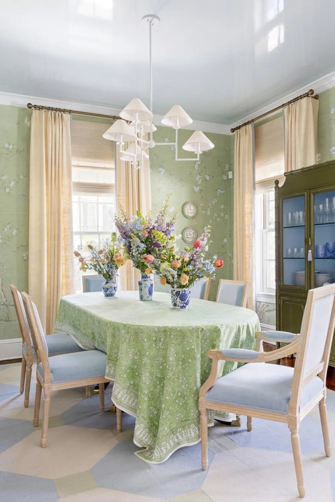 Candelabru 6 brate LUX, Metal, Alb, Abajur In, GLADWYNE