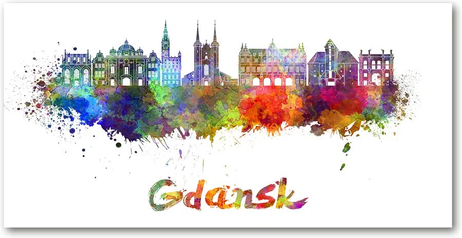 Tablou sticlă acrilică Culoare Gdańsk