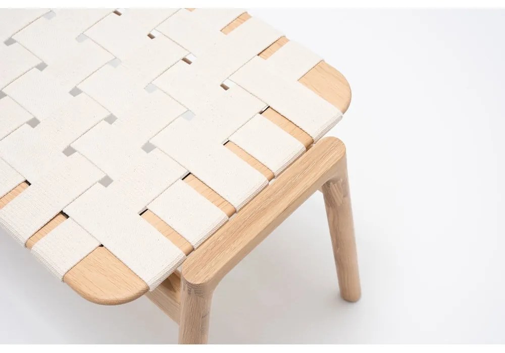 Bancă alb-natural Klupa - Gazzda