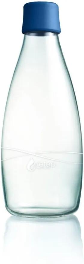 Sticlă cu garanție pe viață ReTap, 800 ml, albastru închis