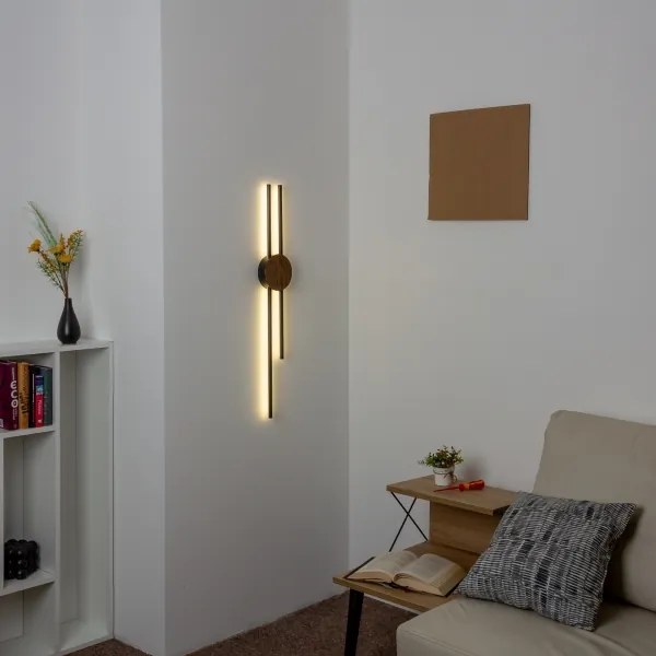 Aplică LED Brilagi WOODY COLLINE LED/15W/230V 80 cm stejar nuc