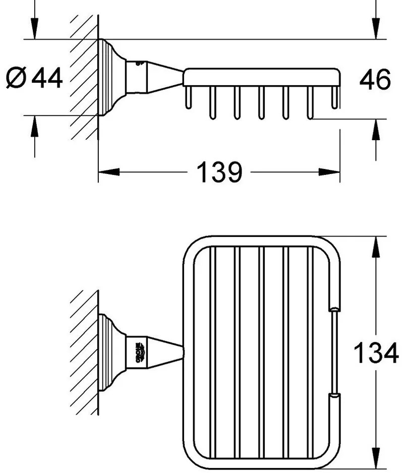 Grohe Essentials Authentic Polita de dus