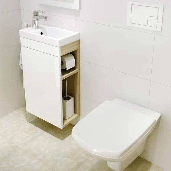 Lavoar pe mobilier Cersanit, Como, 40 cm, alb