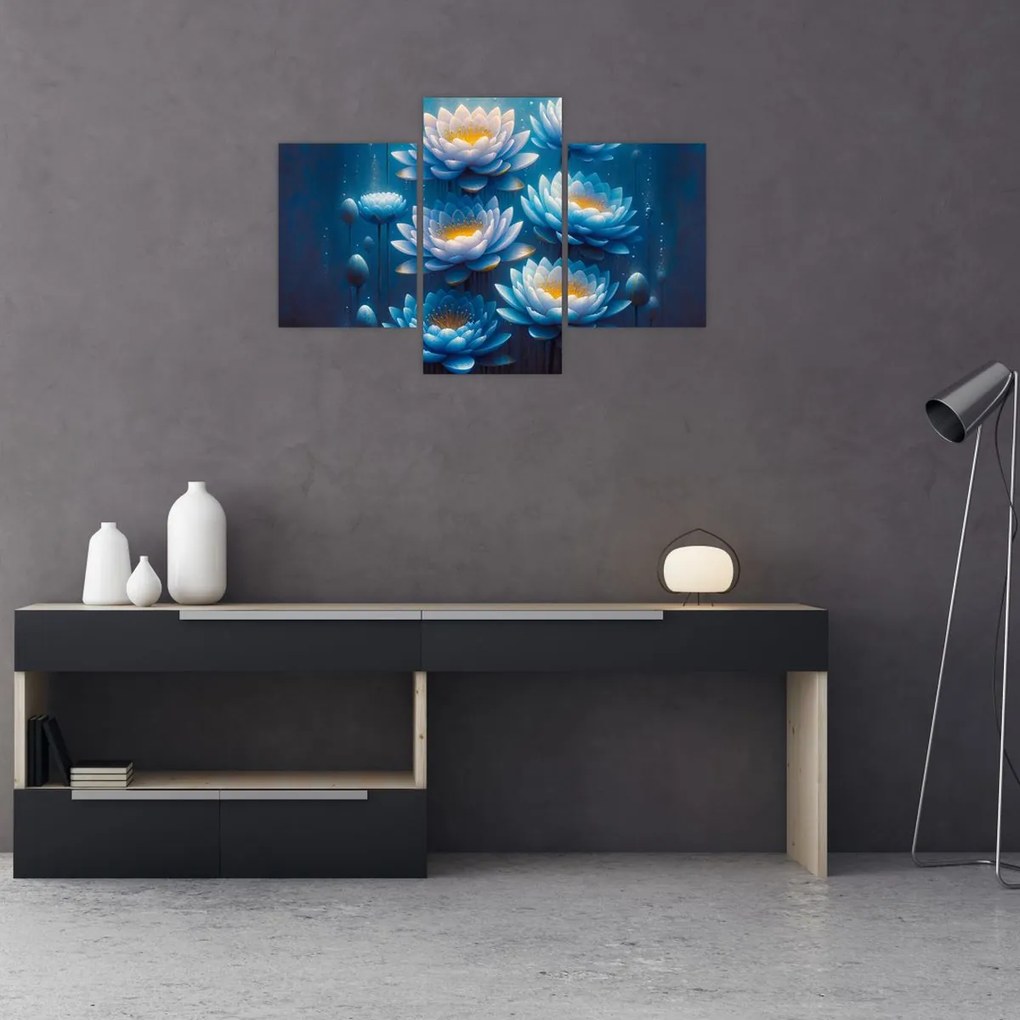 Tablou - Nuferi sub apă (90x60 cm)