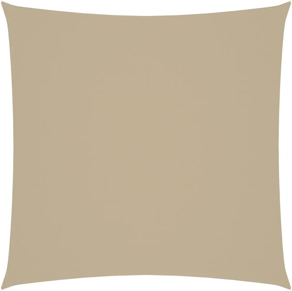 vidaXL Pânză parasolar, bej, 3x3 m, țesătură oxford, pătrat