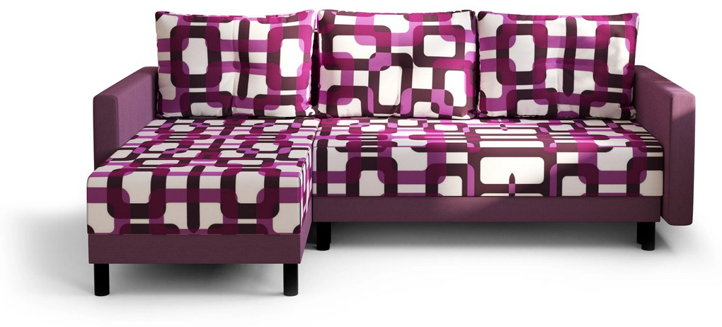 Colțar Glimmer L (Violet + Alb) (S). 1057139