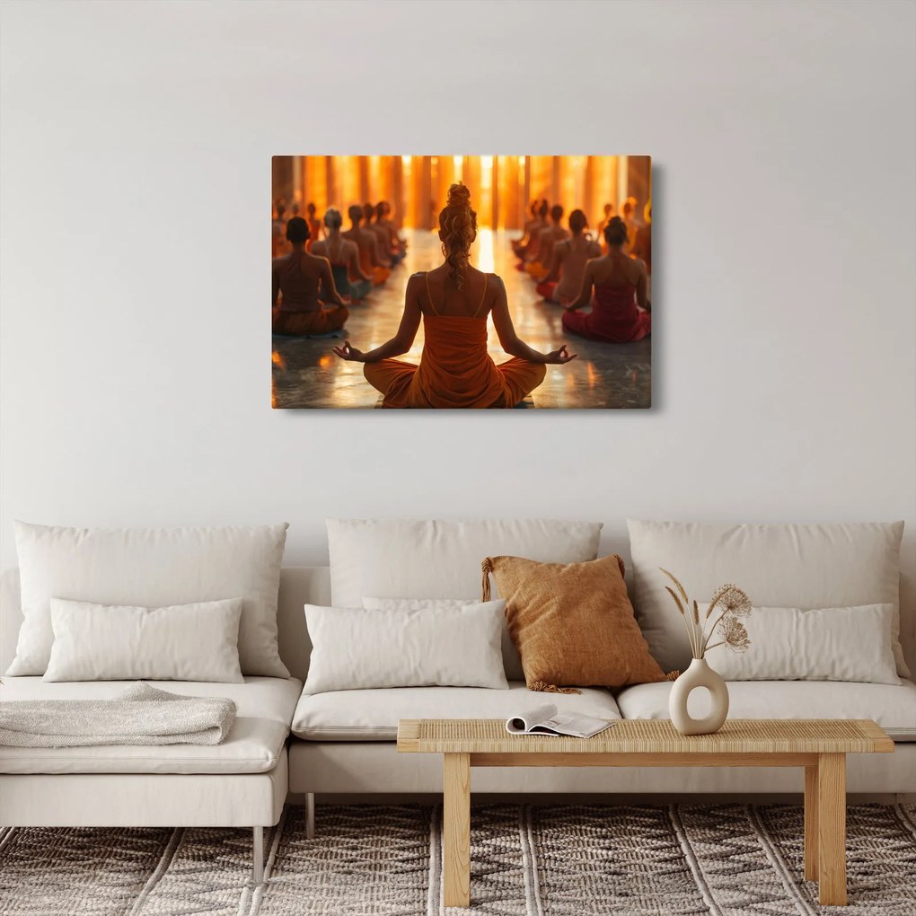 Tablou - Lecții de yoga (90x60 cm)